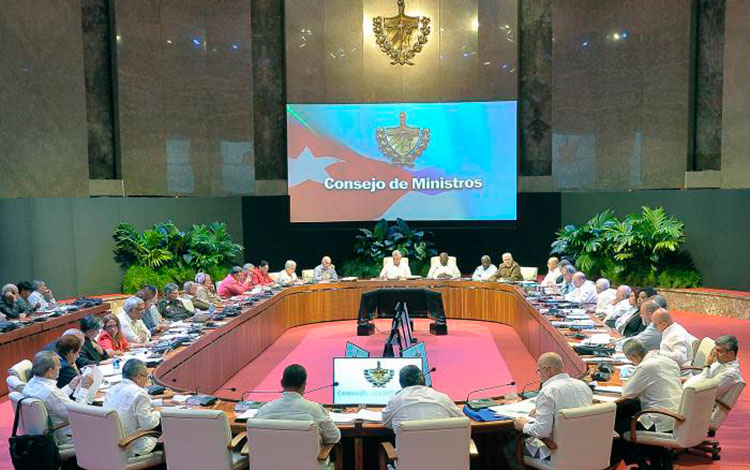 Reunión del Consejo de Ministros de Cuba.