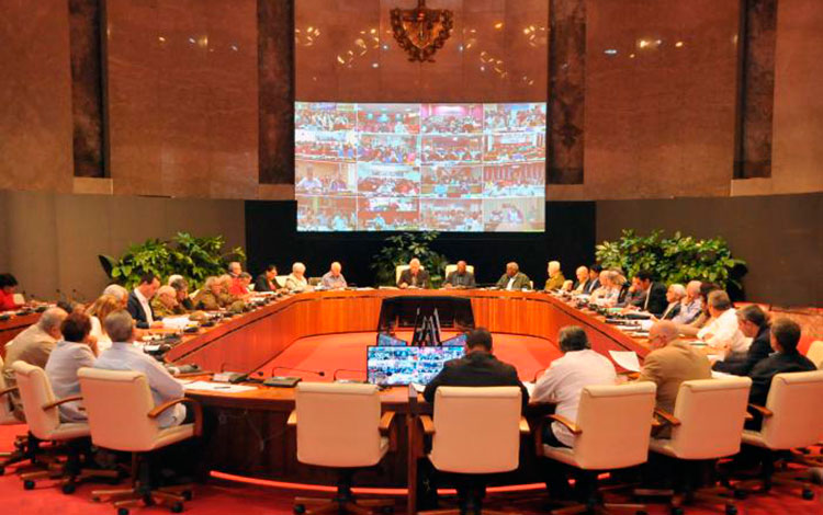 Reunión del Consejo de Ministros de Cuba.