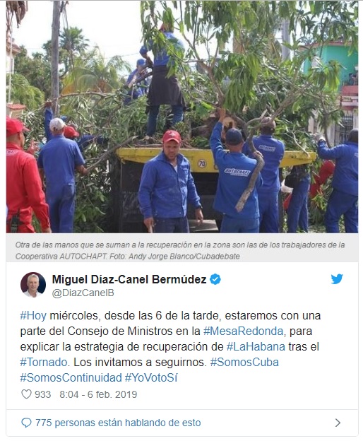 Twitter Dí­az-Canel