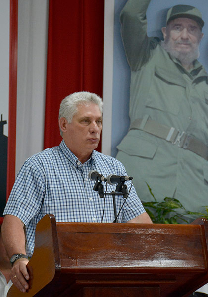 Miguel Díaz-Canel Bermúdez en las conclusiones de la visita gubernamental a Villa Clara. Miguel Díaz-Canel Bermúdez en las conclusiones de la visita gubernamental a Villa Clara.