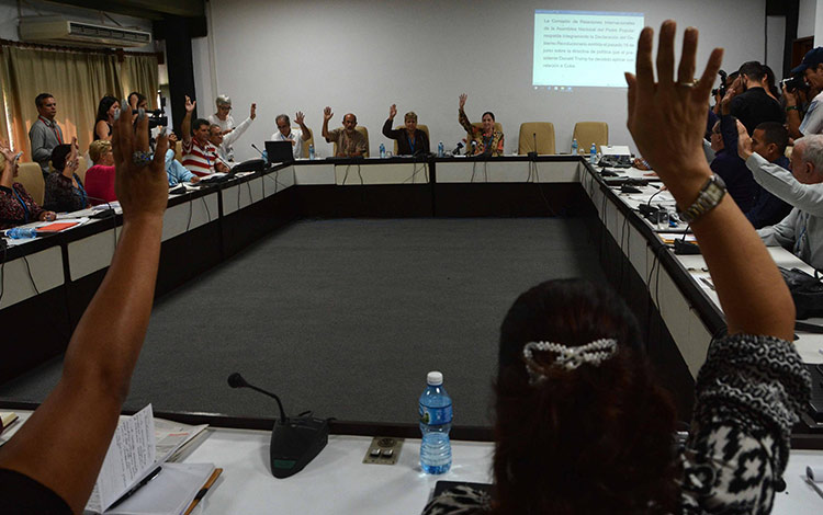 Comisión de Relaciones Internacionales del Parlamento cubano.