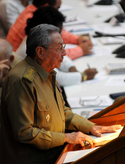 Raúl Castro Ruz clausura sesión ordinaria de la Asamblea Nacional del Poder Popular.