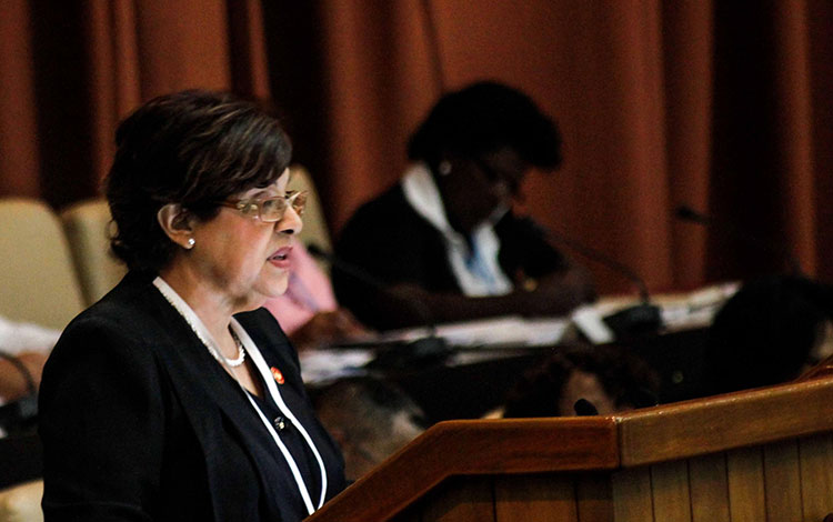 Lina Pedraza, ministra de Finanzas y Precios.