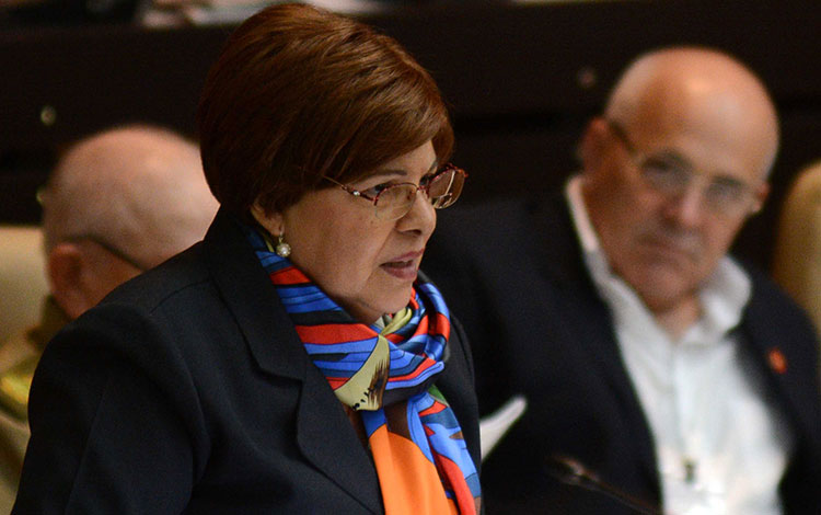 Lina Pedraza, ministra de Finanzas y Precios.