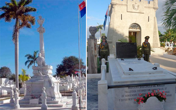 Tumbas de Carlos Manuel de Céspedes y de Mariana Grajales.