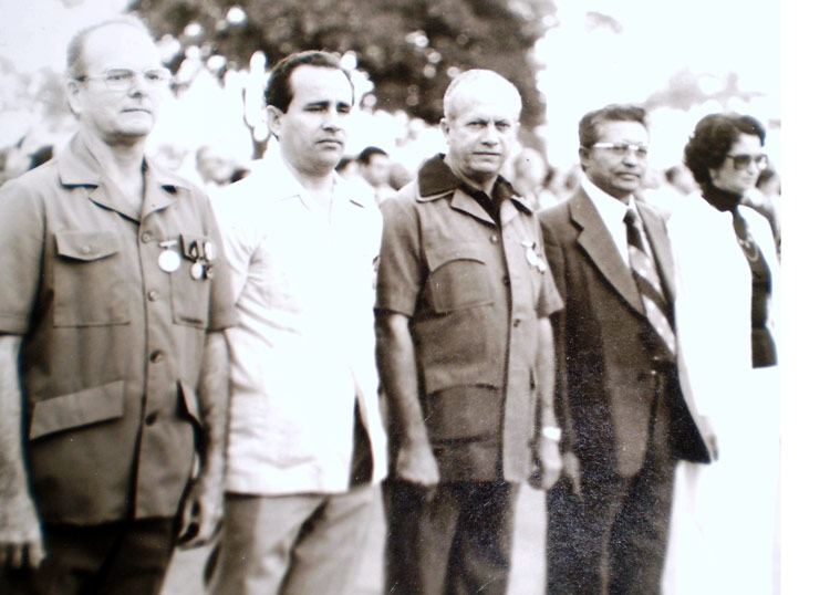 Participantes en las acciones revolucionarias del 30 de noviembre de 1956.