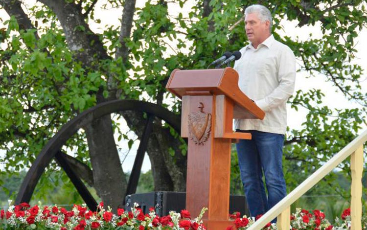 Discurso de Miguel Díaz-Canel, presidente de Cuba, en La Demajagua.