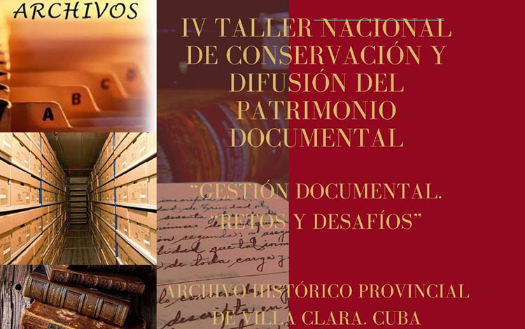 Convocatoria al IV Taller Nacional de de Conservación y difusión del Patrimonio documental.