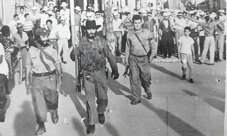 El Comandante Ví­ctor Bordón Machado durante la liberación de Santo Domingo.