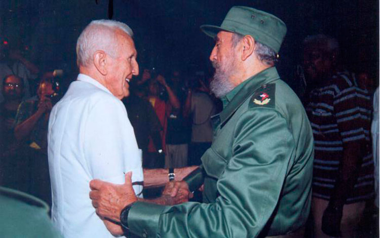 Fidel Castro Ruz y José Ramón Fernández.