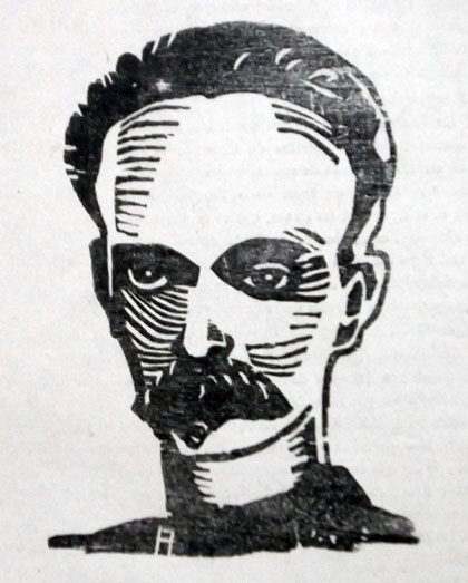 Ilustración sobre José Martí­.