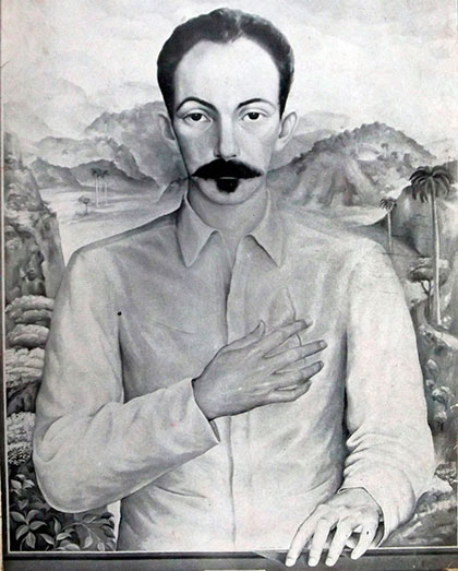 Ilustración sobre José Martí­.
