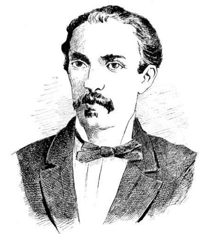 José Martí­ visto por la revista La Ilustración Ibérica, de Barcelona, en 1895.