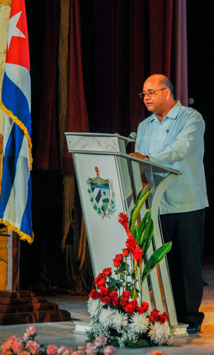 Raynaldo Garcí­a Zapata, presidente de la Asamblea Provincnial del Poder Popular en La Habana.