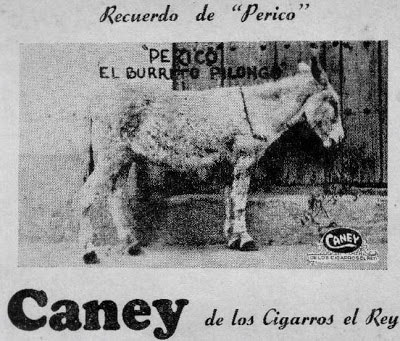 Propaganda que utiliza la imagen del burro Perico, en Santa Clara. Propaganda que utiliza la imagen del burro Perico, en Santa Clara.