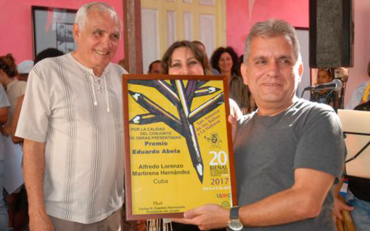 Premio Bienal del Humor para Martirena