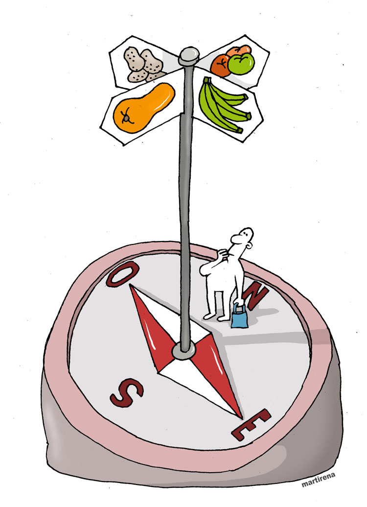 Ilustración sobre la desconcentración de las ferias agropecuarias.