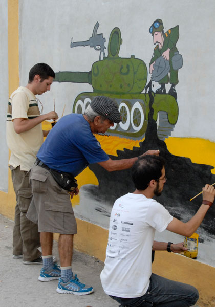 Mural de Melaí­to en Santa Clara