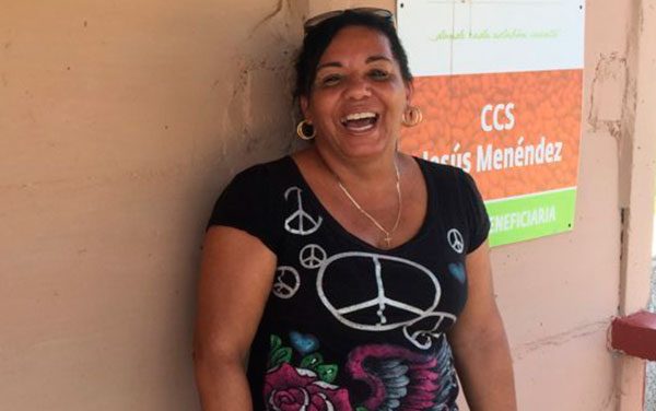 Galia Esther Rivero Caso, presidenta de la CCS Jesús Menéndez, de Placetas, Villa Clara.