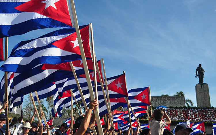 Desfile del Primero de Mayo en Santa Clara.