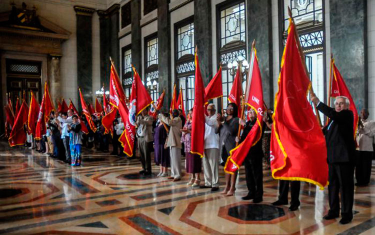 Colectivos galardonados con la Bandera 80 Aniversario de la Fundación de la CTC.