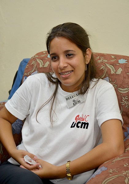 Anabel Treto, presidenta FEU en la UCM Anabel Treto, presidenta FEU en la UCM