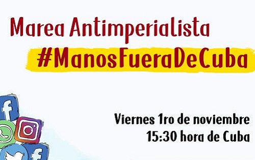 Marea Antimperialista Manos fuera de Cuba