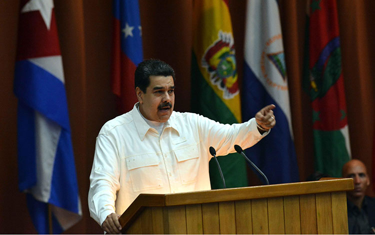 Nicolás Maduro interviene en celebración del aniversario 13 del Alba, La Habana, 14 de diciembre de 2017.
