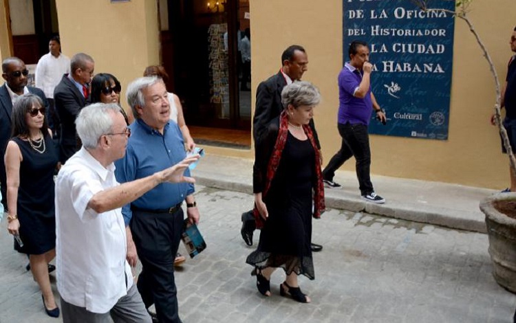 Secretario ONU anda de paseo por La Habana