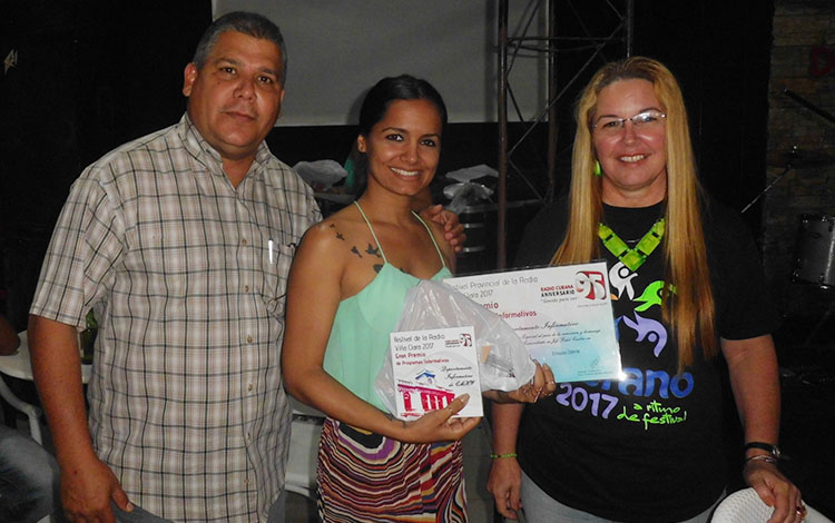 Premiación del Festival Provincial de la Radio, en Villa Clara.