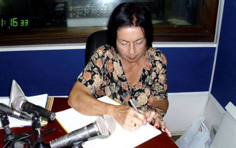 Caridad Martínez González, directora de radio.