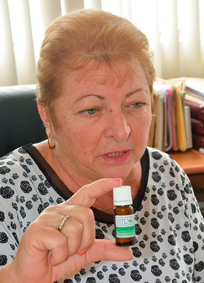 Zenaida Rodrí­guez, directora del Centro de Bioactivos Quí­micos.