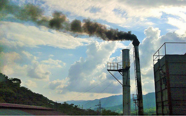 Industria contaminante.