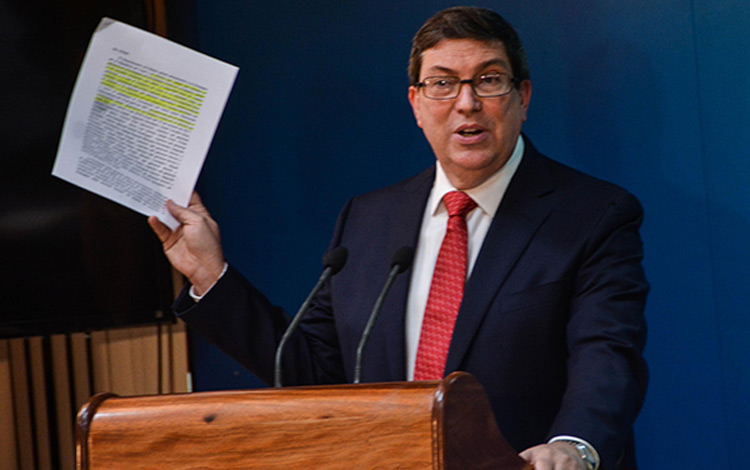 Conferencia de prensa de Bruno Rodrí­guez Parrilla.