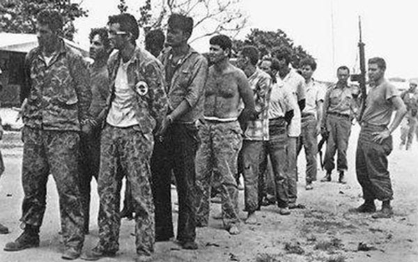 Mercenarios que invadieron a Cuba por Playa Girón.