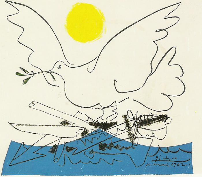 Paloma de la paz futura, Picasso