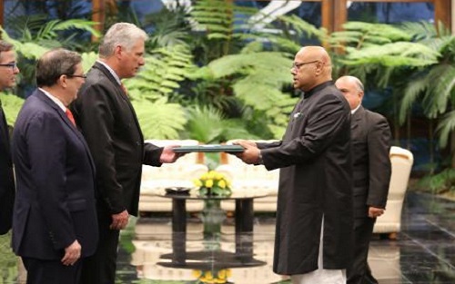 Recibió Díaz-Canel las Cartas Credenciales de nuevos embajadores