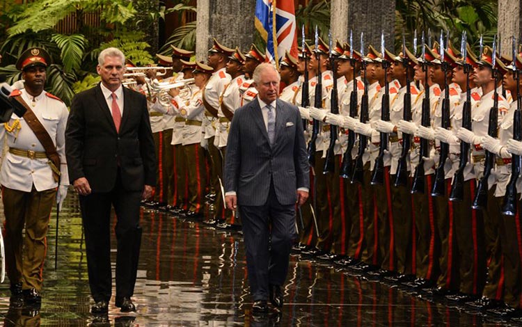 Recibimiento oficial al príncipe de Gales.