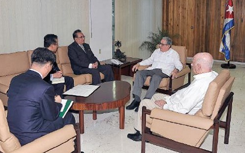 Recibió Raúl al Vicepresidente del Comité Central del Partido del Trabajo de Corea