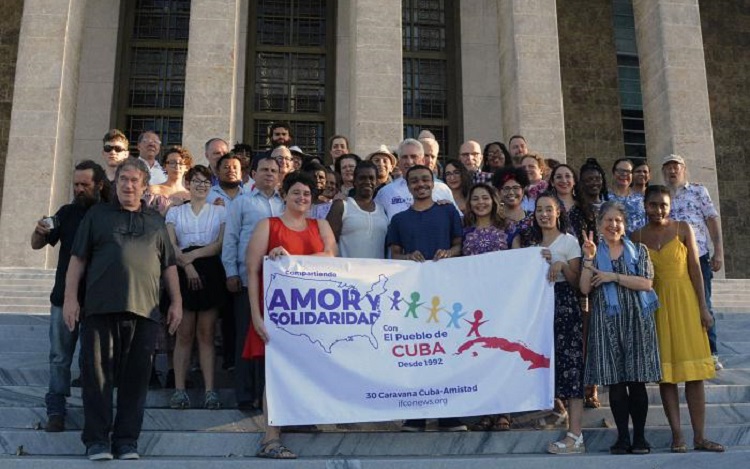 Recibió Díaz-Canel a la Caravana de la Amistad Estados Unidos-Cuba