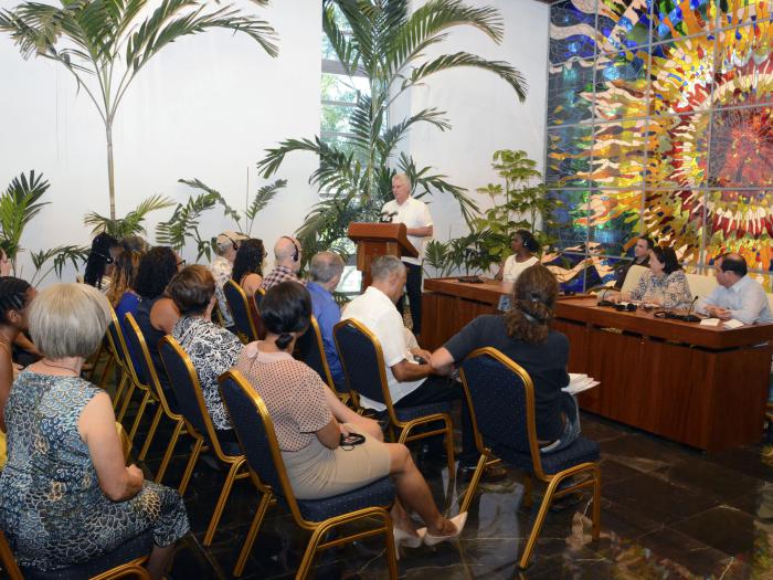 Recibió Dí­az-Canel a la Caravana de la Amistad Estados Unidos-Cuba
