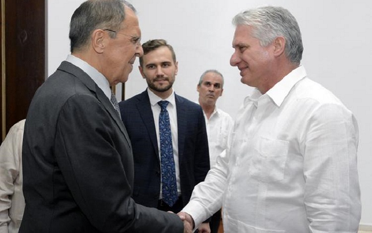 Díaz-Canel recibió al Canciller de Rusia
