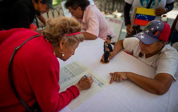 Firmas en apoyo a Venezuela