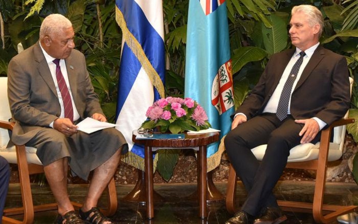 Recibió Díaz-Canel al Primer Ministro de Fiji