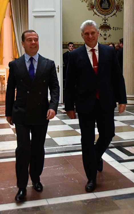 Miguel Dí­az-Canel Bermúdez en visita oficial a Rusia