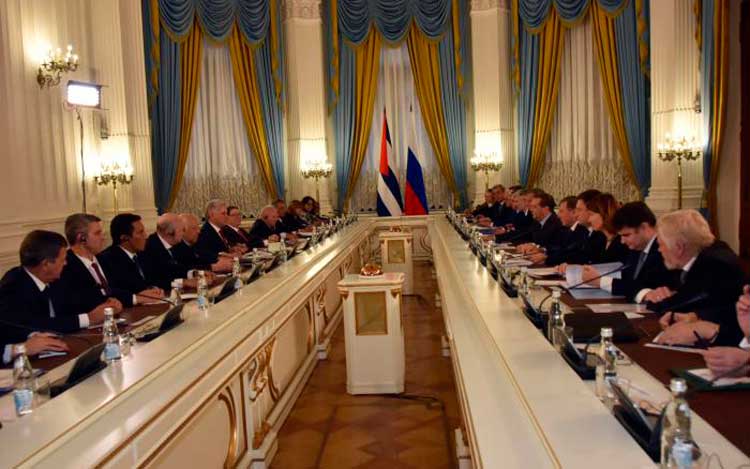 Miguel Dí­az-Canel Bermúdez en visita oficial a Rusia