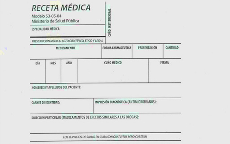 Aclaraciones sobre las nuevas recetas médicas | Infomed, Portal Provincial  de Salud de Villa Clara