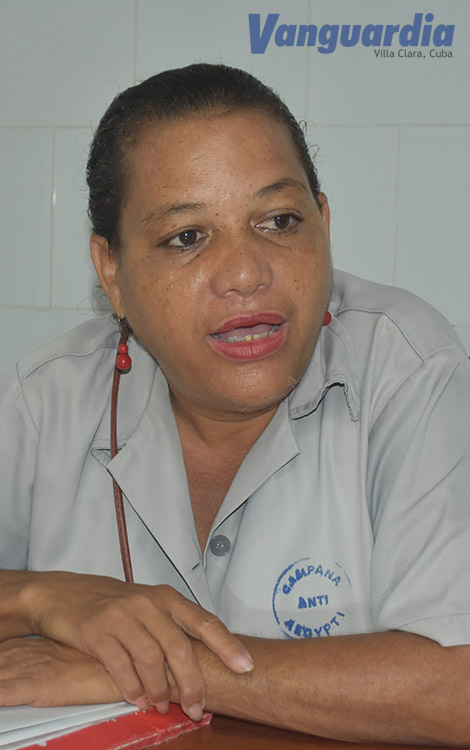 Nelsa Hardy González, jefa del Departamento de la Campaña Antivectorial en el policlínico Marta Abreu, de Santa Clara. Nelsa Hardy González, jefa del Departamento de la Campaña Antivectorial en el policlínico Marta Abreu, de Santa Clara.