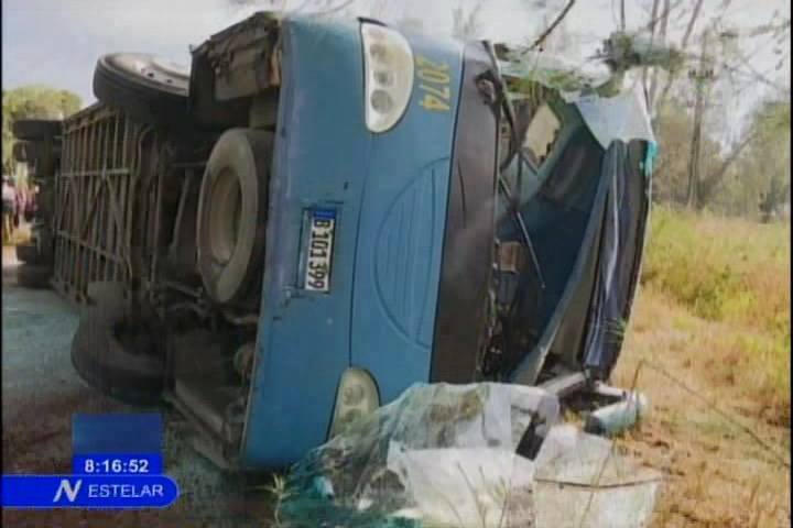 Accidente de tránsito en Villa Clara