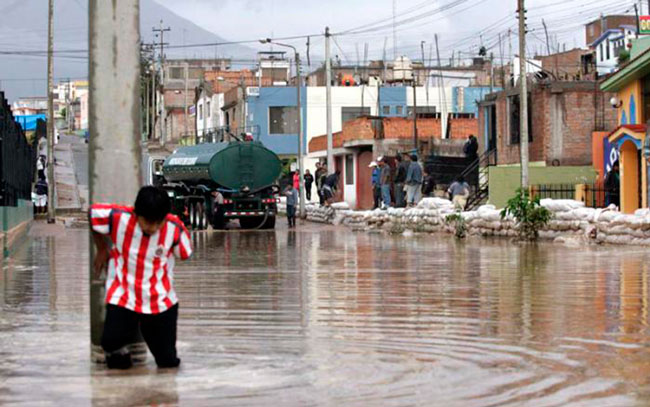 Inundaciones en Perú.